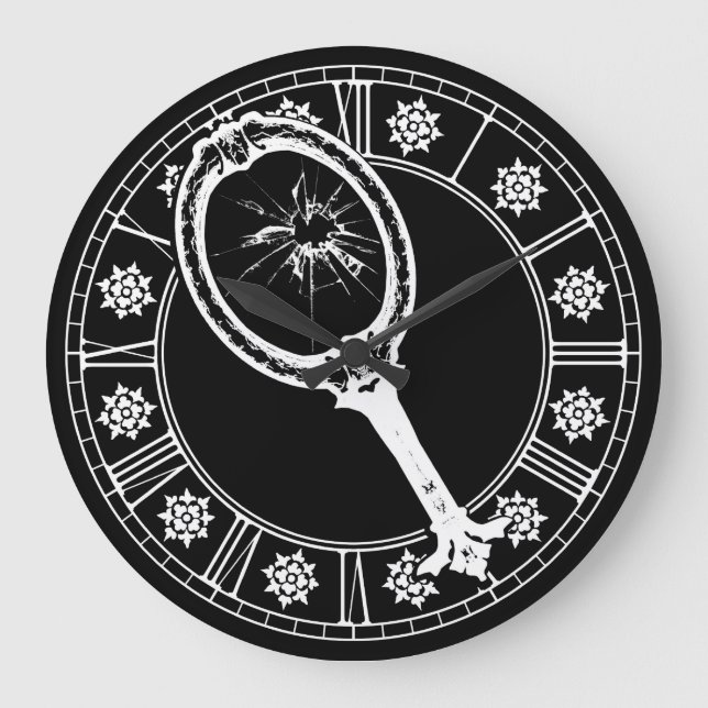 Broken Spegel Stor Klocka (Framsida)