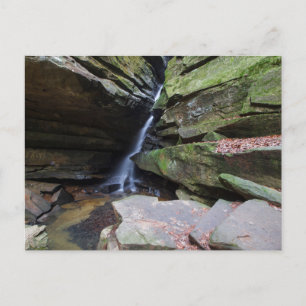 Broken Sten Falls, Hocking Backe, Ohio Vykort