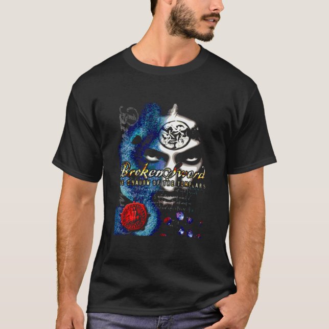 Broken Sword (Black Classic T Shirt (Framsida)