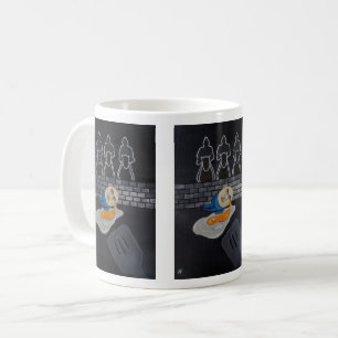 Broken Then Fried Målning av Alfred Fox Kaffemugg