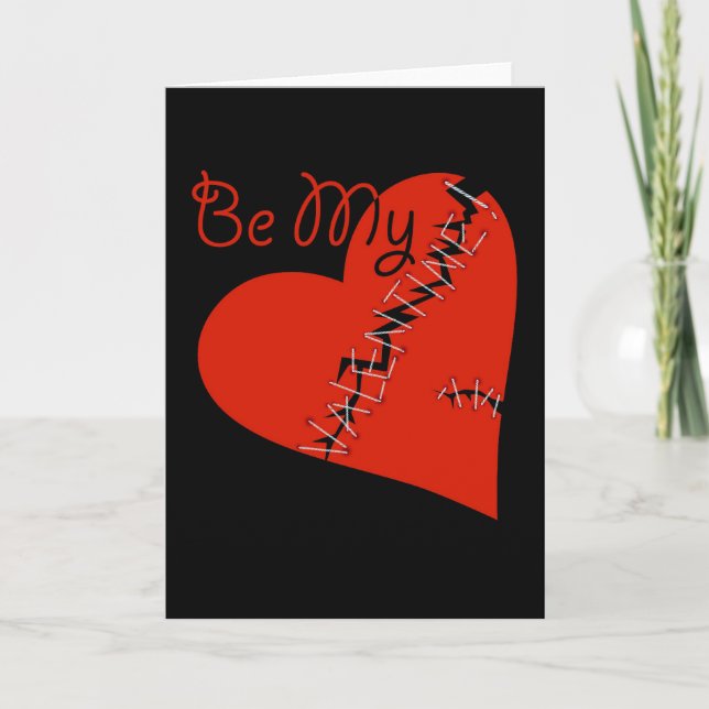 Broken Valentines hjärta Helgkort (Framsida)