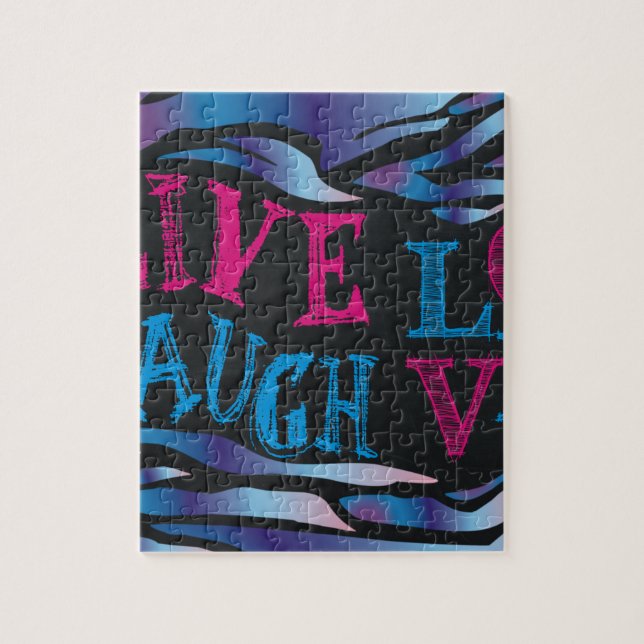 Broken Zebra Chalkboard Pussel (Vertikal)