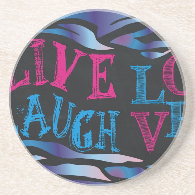 Broken Zebra Chalkboard Underlägg (Framsidan)