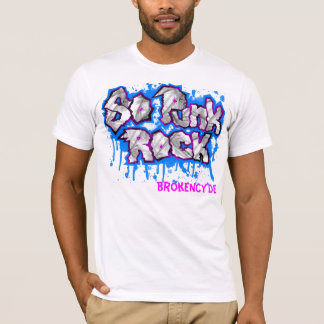 BrokeNCYDE "för så Punk sten" T-tröja Tee Shirt