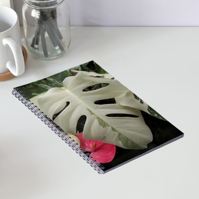 Brokig Monstera-blomma Anteckningsbok (In Situ)