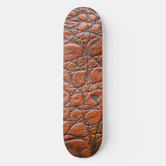 Brokrokodilläderfeket Mini Skateboard Bräda 18,5 Cm (Framsida)