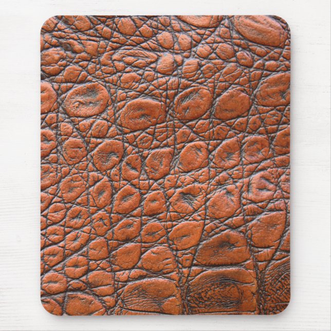 Brokrokodilläderfeket Musmatta (Framsidan)