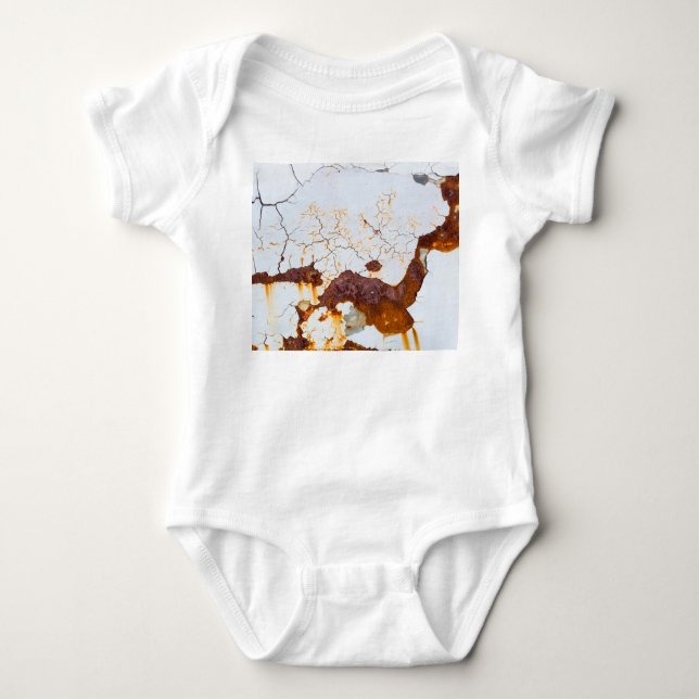 Brökt vit färg, rostig bil. t shirt (Framsida)