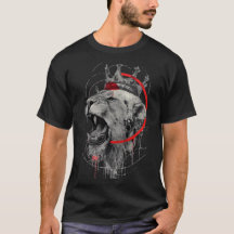 Brölande Kronad Lejon Trash Polka T-Shirt