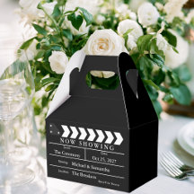 Bröllagsgunstingar för filmklappträ Nu Visas