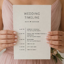 Bröllagsväska | Helg Itinerary Tidslinje