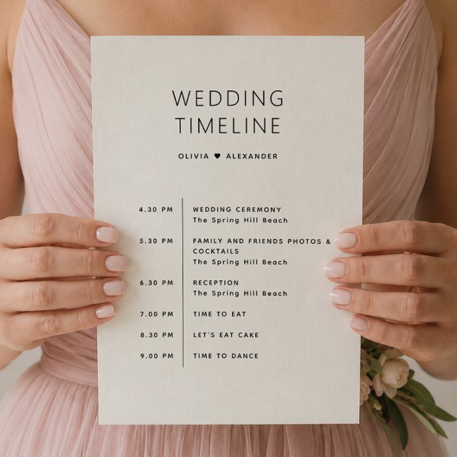 Bröllagsväska | Helg Itinerary Tidslinje Inbjudningar (Skapare uppladdad)