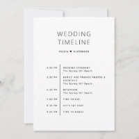 Bröllagsväska | Helg Itinerary Tidslinje
