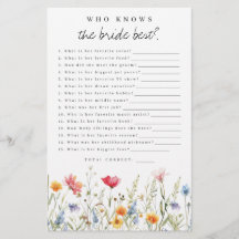 Bröllaksspel för bruden med vilda blommor