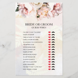 Bröllaksspel med Rosa Blommor: Brud eller Brudgum