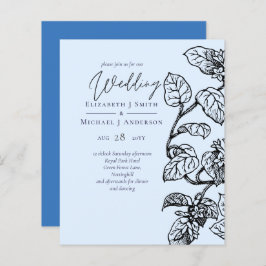 Bröllbjudan BUDGET Botanical Garden Lövs Bröllop