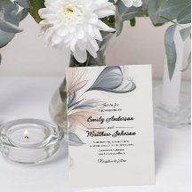 Bröllbjudan för Blommigt av vattenfärg för designe