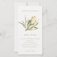 Bröllbjudan för Blommigt av vattenfärg på nationel