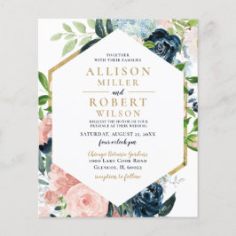 Bröllbjudan för Blommigten i Guld