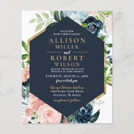 Bröllbjudan för Blommigten i Guld