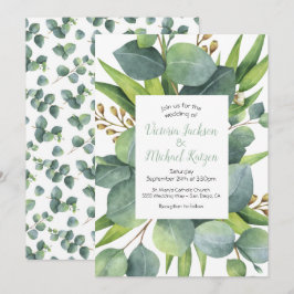 Bröllbjudan för Eucalyptus Wandeand Ram Inbjudningar