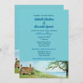 Bröllbjudan för färgmålning av diskett Fält Inbjudningar