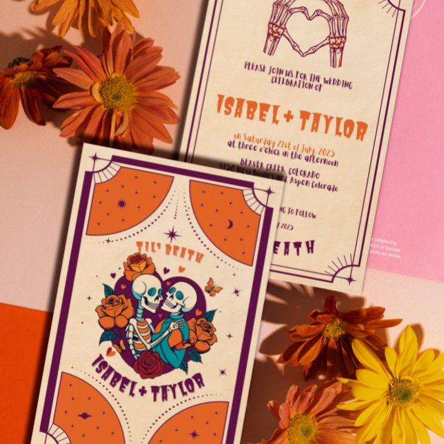 Bröllbjudan för gotin-sockel för unik Funky Inbjudningar (Skapare uppladdad)