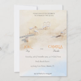 Bröllbjudan för kustnära havsbottnar inbjudningar