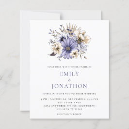 Bröllbjudan för Lila av Elegant för budgetBlommigt