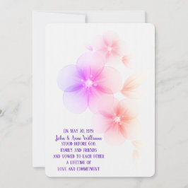 Bröllbjudan för Rainbow Cherry Blommar Wedding Inbjudningar