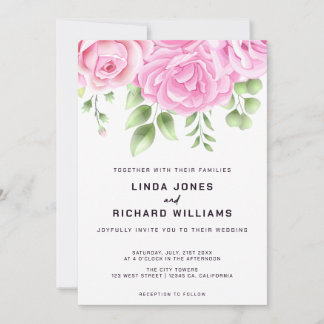 Bröllbjudan för Ro med vattenfärg Inbjudningar