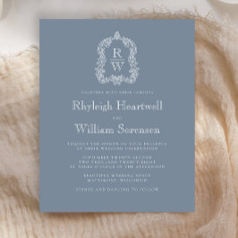 Bröllbjudan för Vapensköld av budgetdammsuga i mon