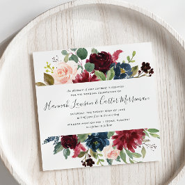 Bröllbjudan till Blommigten Radiant Bloom Bröllop Inbjudningar