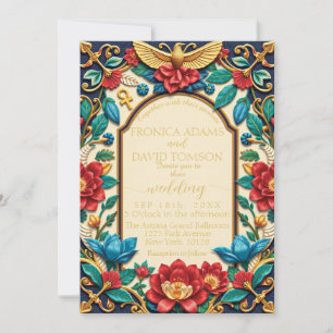 Bröllbjudan till Egyptisk Blommigt Inbjudningar