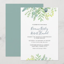 Bröllbjudan till Fall Eucalyptus Foliage Blommigt- Inbjudningar