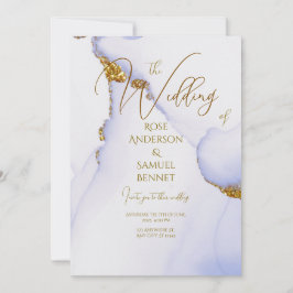 Bröllbjudan till Glitter om alkohol Bläck, handgjo Inbjudningar