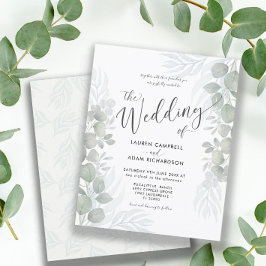 Bröllbjudan till Grönt av budgeteukalyptus Sage Sa