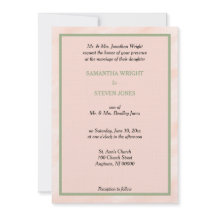 Bröllbjudan till Grönt för  vattenfärgssidasession