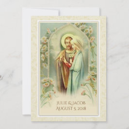 Bröllbjudan till katolsk traditionell Möhippa Inbjudningar