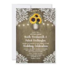 Bröllbjudan till Land Solros Mason Burk