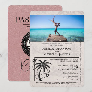 Bröllbjudan till pass för Dusty Ro Bahamas Inbjudningar