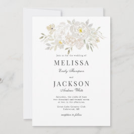 Bröllbjudan till Ro med  vattenfärg Inbjudningar