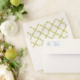 Bröllbjudan till Vapenskölden i Medelhavsområdet S Returadress Etikett