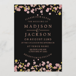 Bröllbjudanden till kongresi Gnistra Ro Guld Inbjudningar