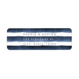 Bröllbröllop på sjöfärssjömaren rand returadress etikett