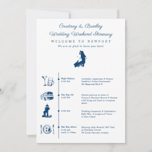 Brölldshelg Itinerary Timeline Newport RI Inbjudningar