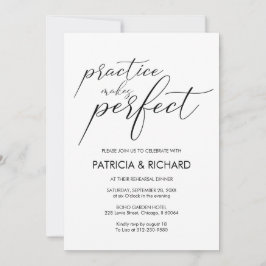 Brölldskonfirmationsmiddag Chic Svart & Vit Inbjudningar