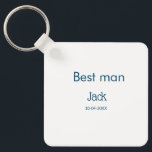 bröllesman best man add name text möhippa nyckelring<br><div class="desc">design</div>