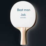 bröllesman best man add namn text möhippa pingisracket<br><div class="desc">design</div>