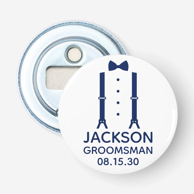 Bröllesman blå fluga flasköppnare (Framsidan)